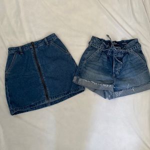 Hollis yet Jean skirt and jean bundle